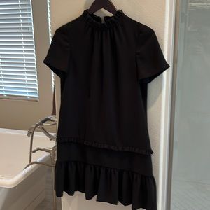 Kate Spade Black Ruffle Dress